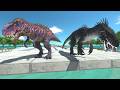 Speed Battle — Omega Rex vs Toxin Giganotosaurus | Who Clears the Line First?