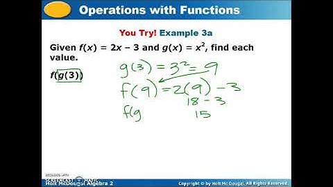 Unit 2 Section 6 Lesson Video   Function Operations