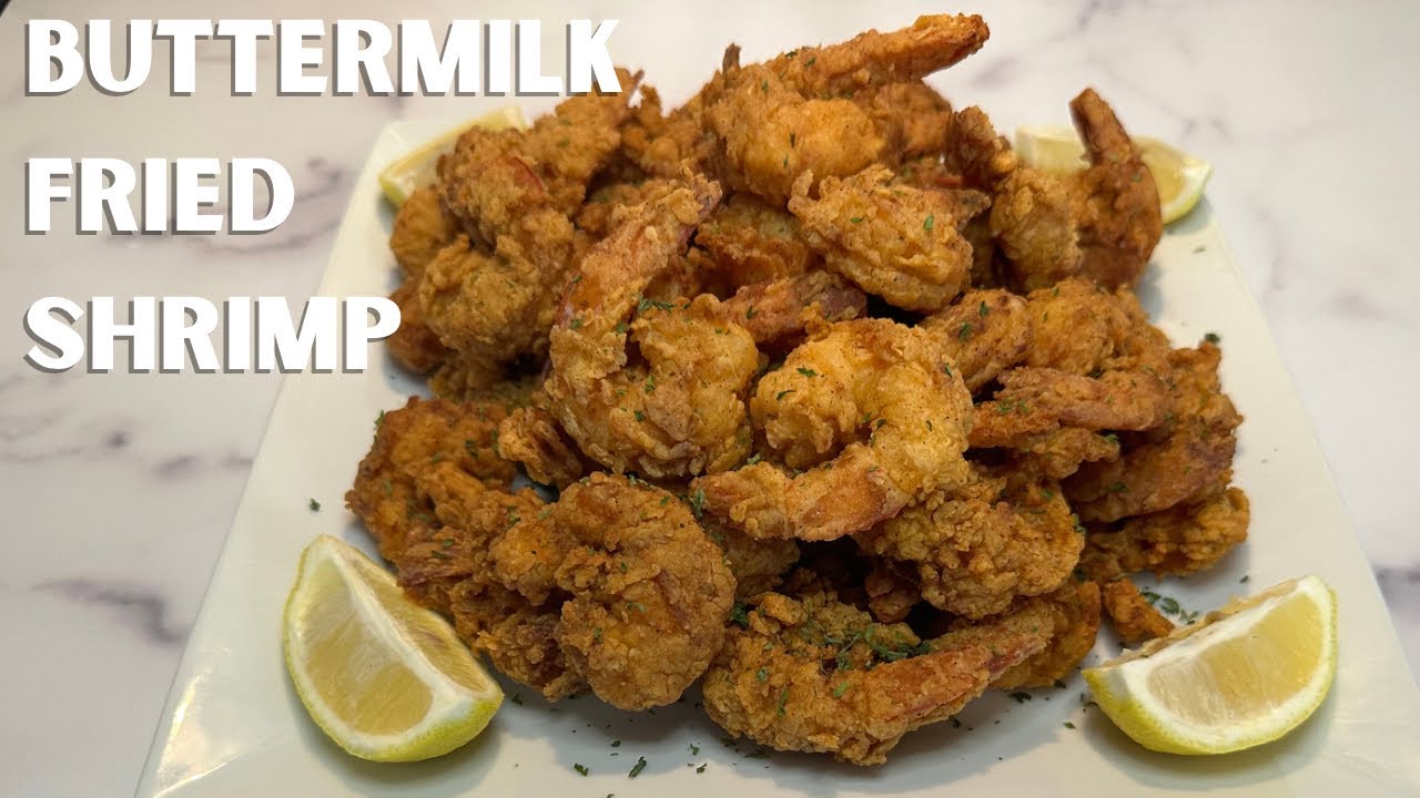 Crispy Buttermilk Fried Shrimp Recipe! YouTube
