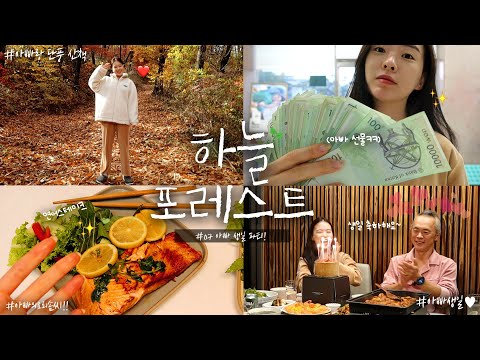 아빠 생일파티❤️ 쏘스윗 아빠랑 함께하는 가을 시골일상 vlog💚