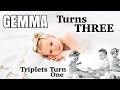 OUR PRINCESS GEMMA TURNS THREE | Triplets Turn One. Four Siblings Birthdays at Once