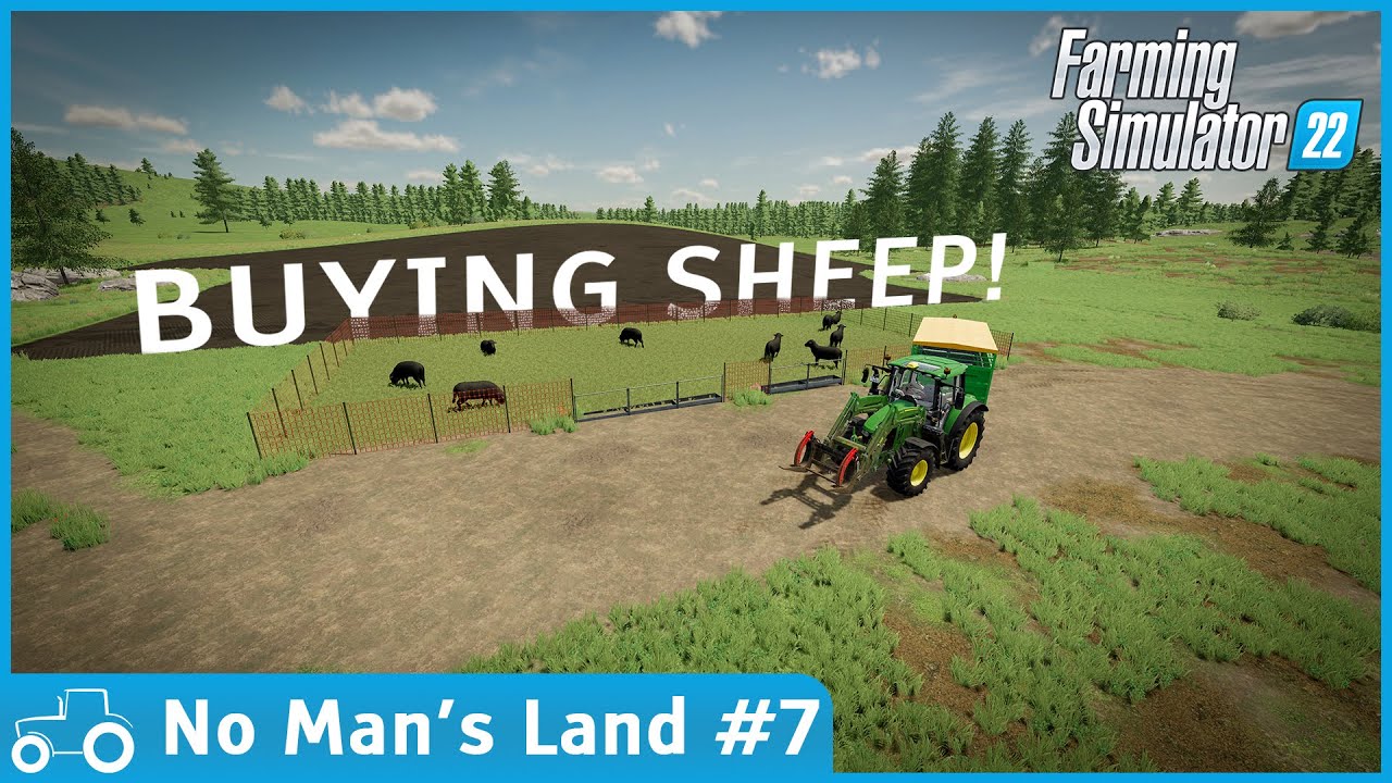 No Man's Land 7 FS22 Timelapse Building a Sheep Pasture, Buying Sheep