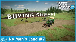 No Man's Land #7 FS22 Timelapse Building a Sheep Pasture, Buying Sheep, Sowing Soybeans & Grass screenshot 5