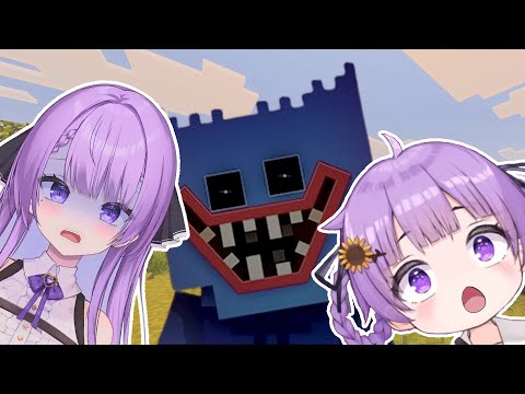 Ray and Reika Can't Stop Screaming While Playing Minecraft 【Otsuka Ray & Reika】