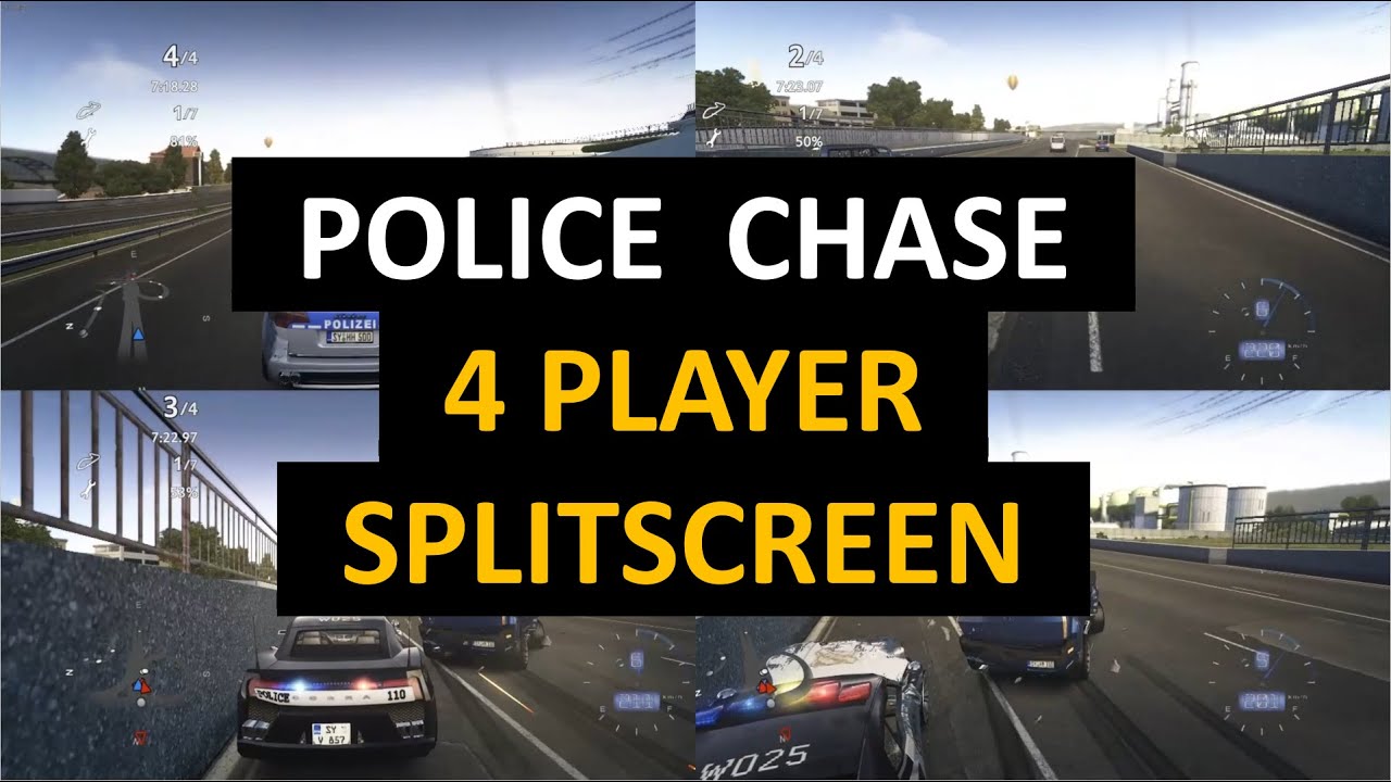 Police Chase: 4 Player Splitscreen || Crash Time 4: The Syndicate
