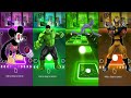 Tiles Hop - Mouse Exe vs Hulk vs Huggy Wuggy vs Woolverine  | EDM RUSH