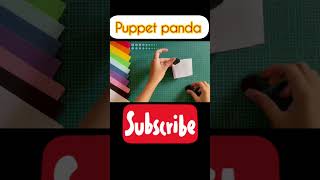 Puppet Panda ๐ผ #puppet #panda #diy #craft #artandcraft #diy #creative #animals