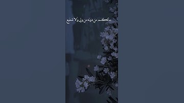 (الله الذي خلق السماوات والأرض وما بينهما في ستة أيام.....) بصوت القارئ عبدالرحمن مسعد