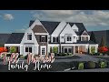 ROBLOX | Bloxburg Suburban Autumn Family Home Speedbuild | Tutorial | EXTERIOR ONLY | Ellvoi