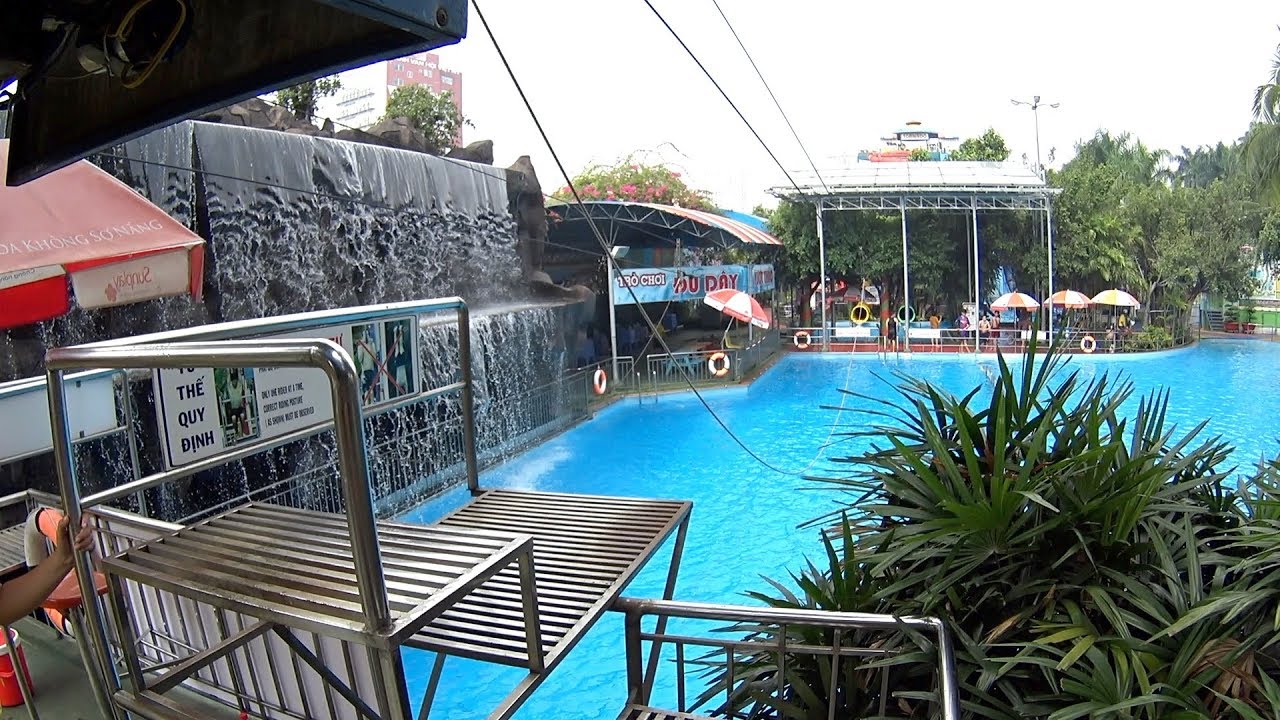 Rope Ride at Dam Sen Water Park