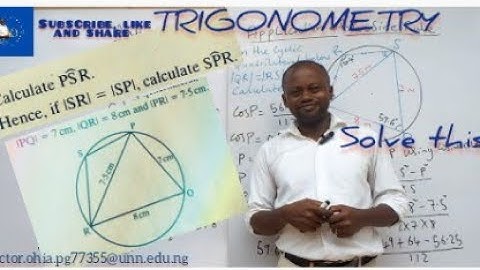 EXAMPLE QUESTIONS ON COSINE FORMULA @victorohia739 #cosineformula