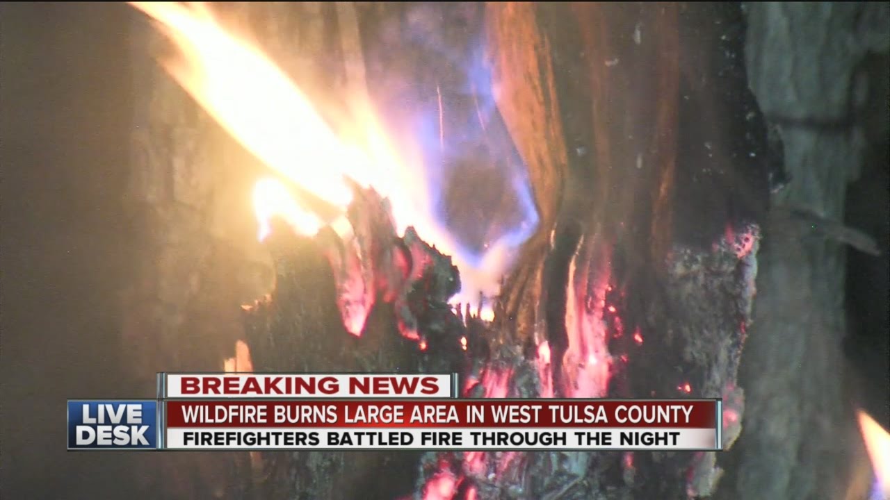 Wildfire burning in Tulsa County YouTube