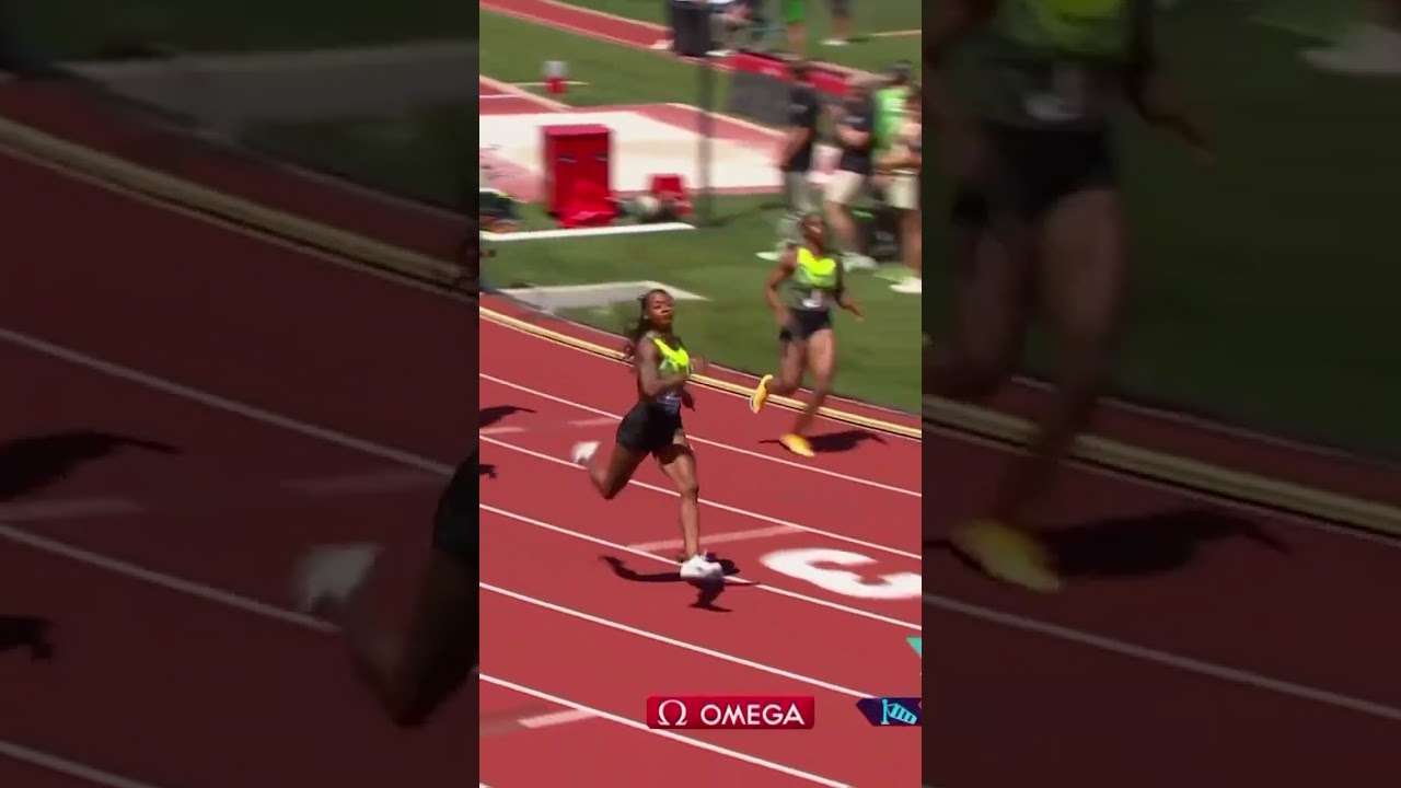 Melissa and Sha'Carri were .01 SECONDS APART π²π₯