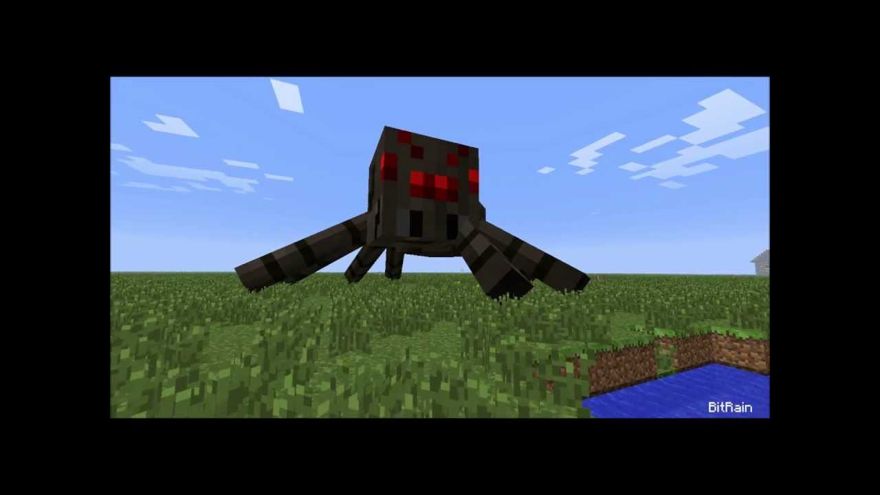Minecraft - Giant Spiders - Scary Stuff, It's a mod, it's not complete yet, so don't ask me for it yet.