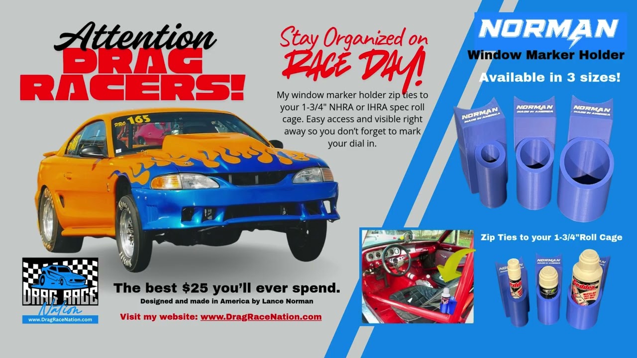 Attn: Drag Racers - Window Marker Holder
