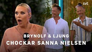 Brynolf & Ljung chockar Sanna Nielsen | Allsång på Skansen 2021 | SVT