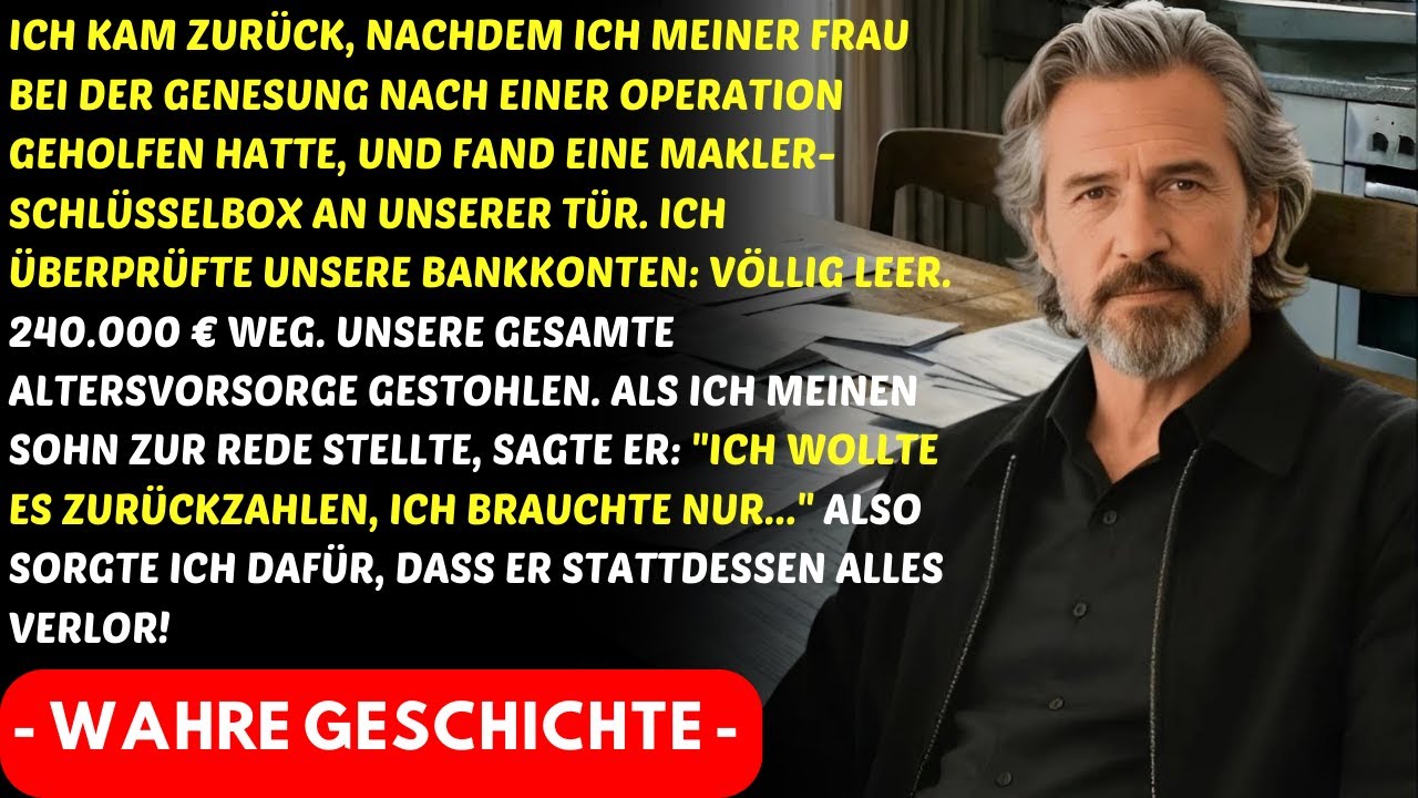 Nach 2 Wochen weg fand ich eine Lockbox; unser Sohn hatte 240.000 Euro gestohlen und…