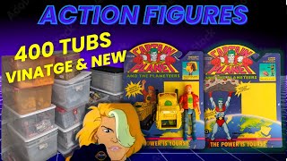 400 Tubs of Vintage Packaged Prototype Captain Planet Action Figures:  Part 8