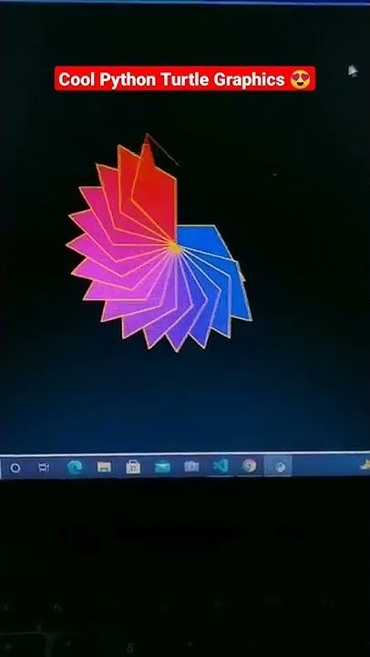 Cool Python Turtle Graphics 😍👨‍💻[ #shorts #python #coding #programming ...
