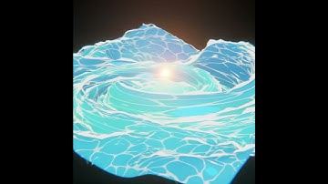 Anime style magical whirlpool #Blender #GeometryNodes #Shaders #Eevee #VFX