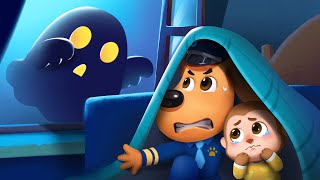 Hantu di Tengah Malam | Kepala Polisi Labrador | Animasi Anak-anak | BabyBus Bahasa Indonesia screenshot 5