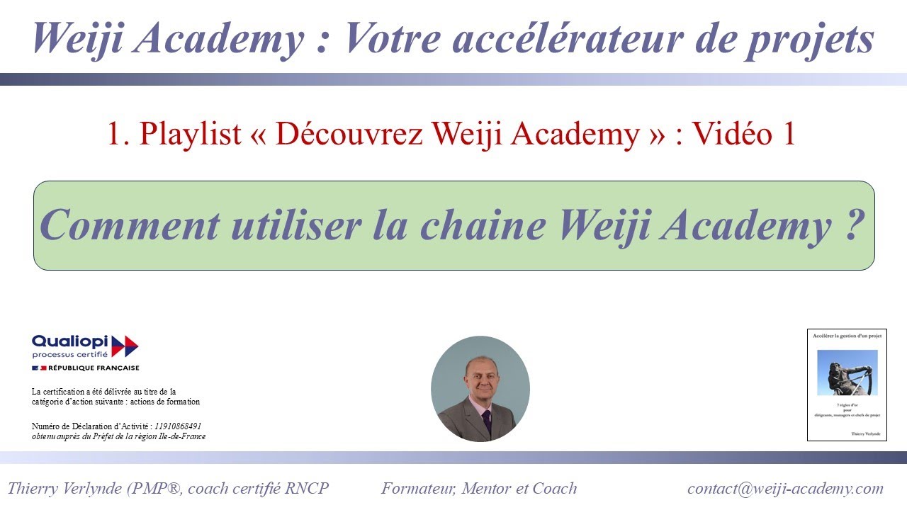 Playlist 1 - Vidéo 1 : Comment utiliser la chaine Weiji Academy