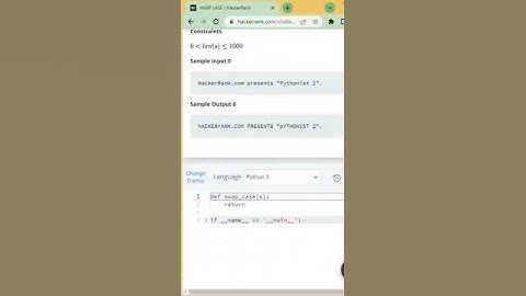 Lower to Upper Case and Upper to Lower Case in Python #shorts #python #pythonshorts