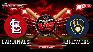 St. Louis Cardinals vs Milwaukee Brewers LIVE | SCORE GO
