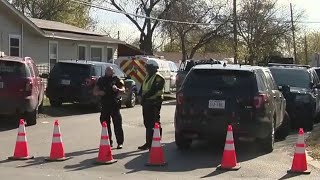 Man surrenders after being barricaded inside ex-girlfriend’s home while armed with machete, poli...