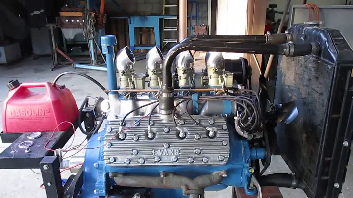 304 CID Flathead Ford V8 Running 4x2 8BA Stroker Engine EVENS Weiand