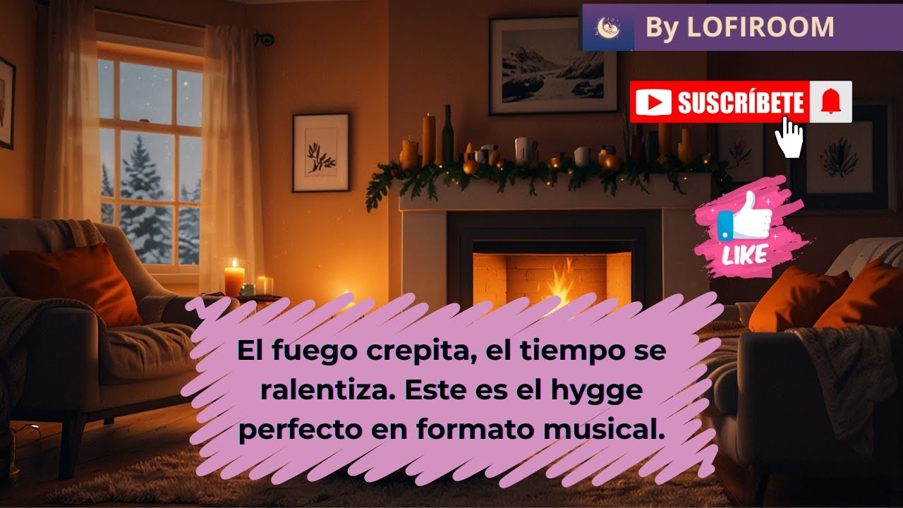 🔥 Lo-Fi Chimenea \| Noche Junto al Fuego Inviernov