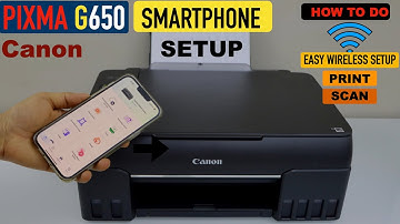 Canon Pixma G650 Setup, Add To SmartPhone Using The Easy Wireless Connect !!