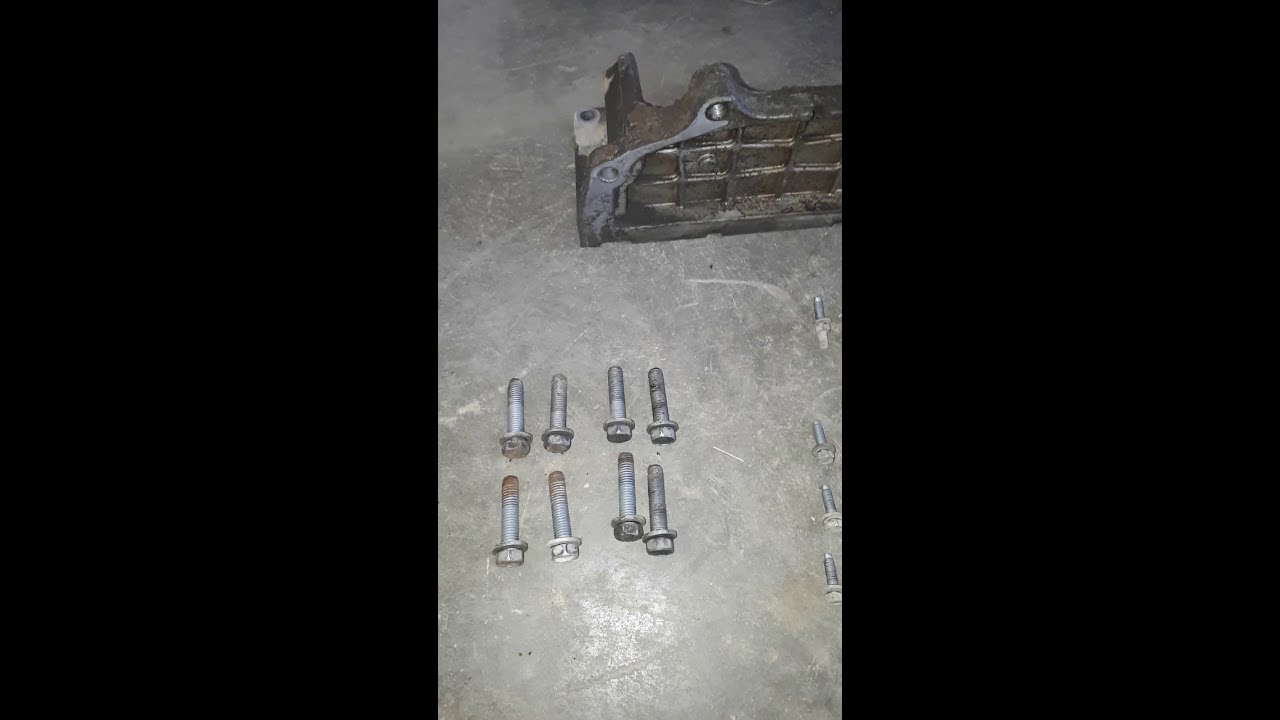 5 7 hemi how to remove the oil pan youtube