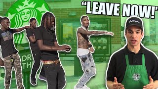 Ordering Starbucks Without Car With Nle Choppa Gone Wrong