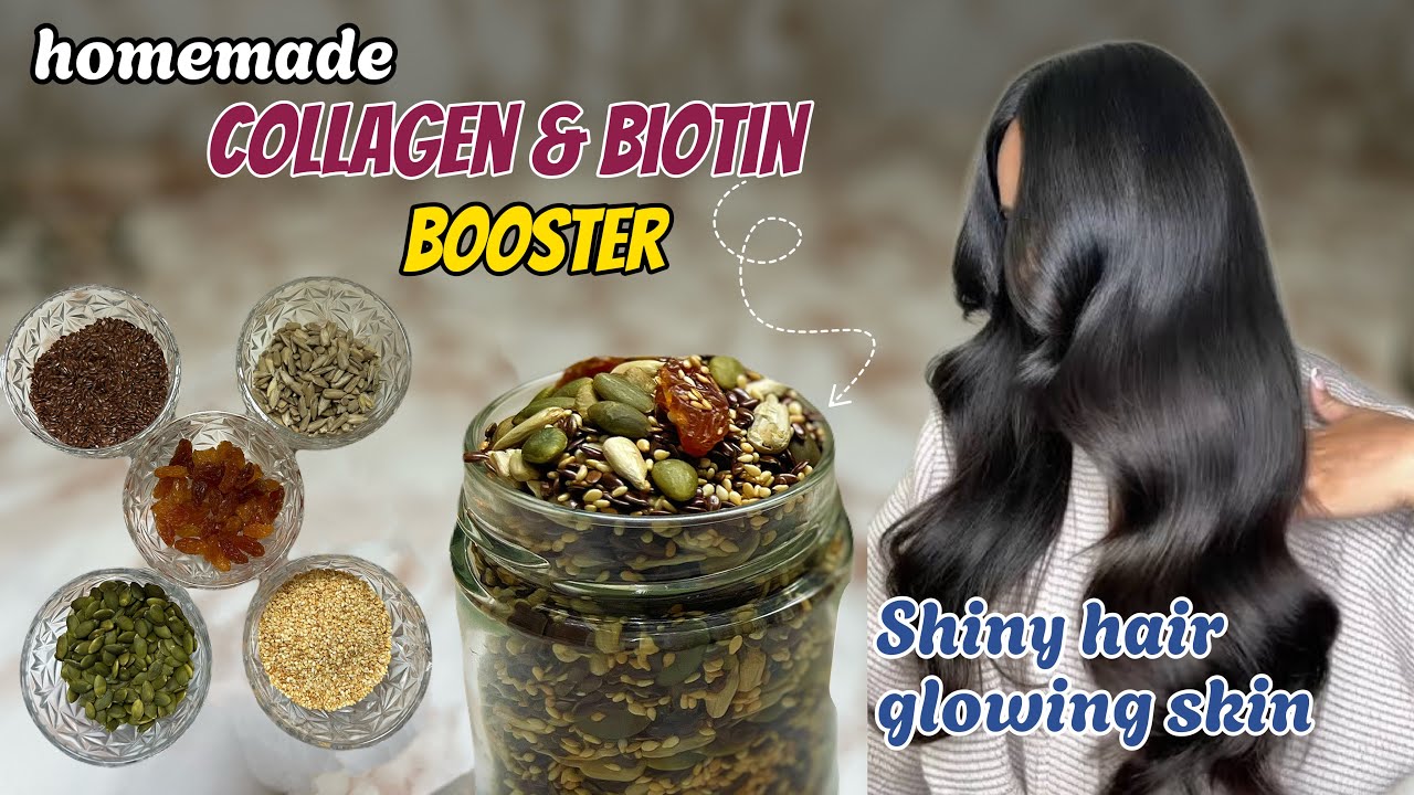 Homemade multivitamin for healthy Skin & Hair | Collagen & Biotin | Super healthy seeds mix