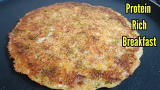 High Protein Breakfast Recipe | Sooji Panner chilla | Cheela | Uttapam Recipe | Rava Uttapam Recipe