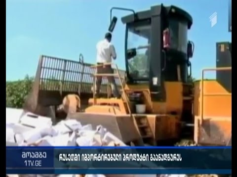 ოფიციალური მოსკოვის სანქციები - რუსეთში იმპორტირებული საკვები პროდუქტების განადგურება დაიწყეს