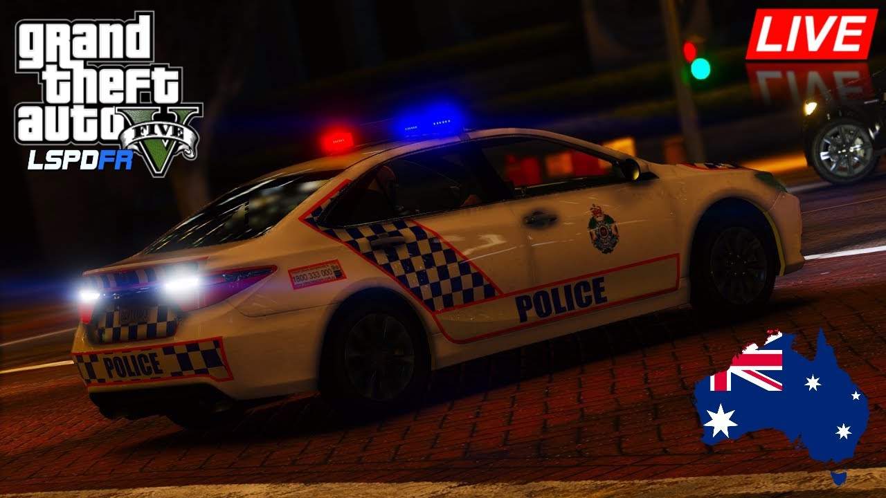 GTA 5 - LSPDFR Australia - QPS Toyota Camry City Patrol (Play GTA 5 as