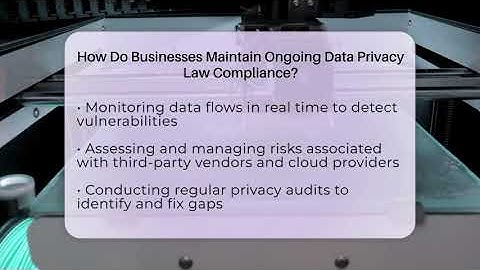 How Do Businesses Maintain Ongoing Data Privacy Law Compliance? - Talking Tech Trends