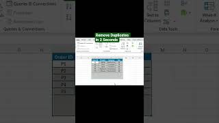 Excel Removes Duplicates in 2 Seconds (Here's How) #removeduplicates #exceltips #olaoluwatobhiee