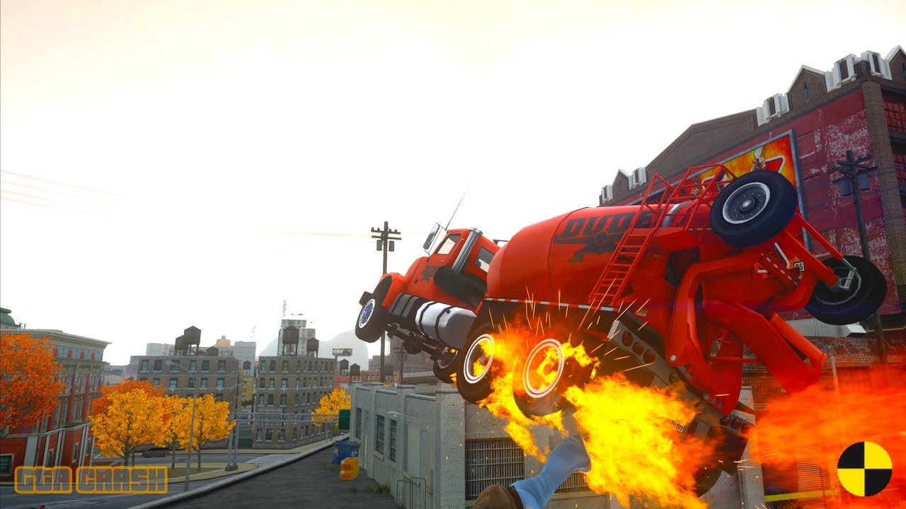 GTA 4 CRASH TESTING REAL CAR 690