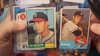 Vintage Baseball 50 Card Ebay Purchases!!  Hank Aaron!! Ed Mathews!!! And More!!!!!!!