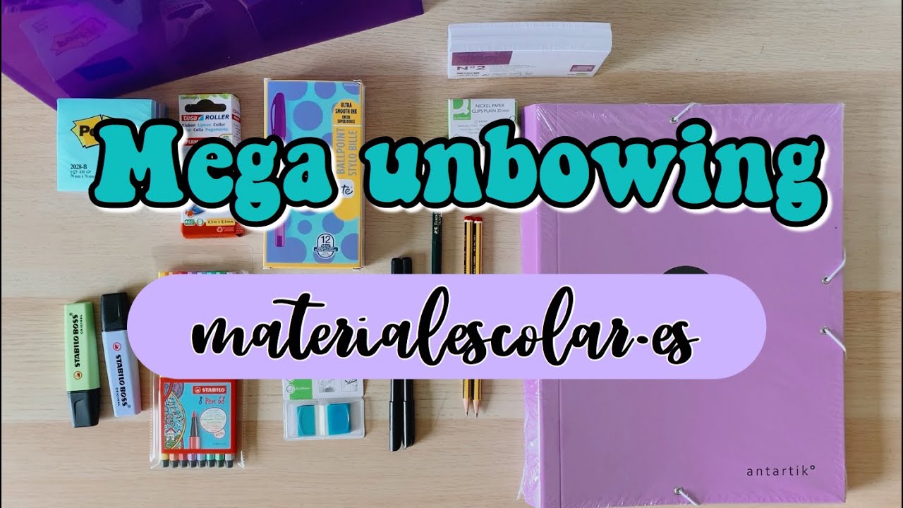 MEGA UNBOXING BACK TO SCHOOL (www.materialescolar.es) - @lett.ideas