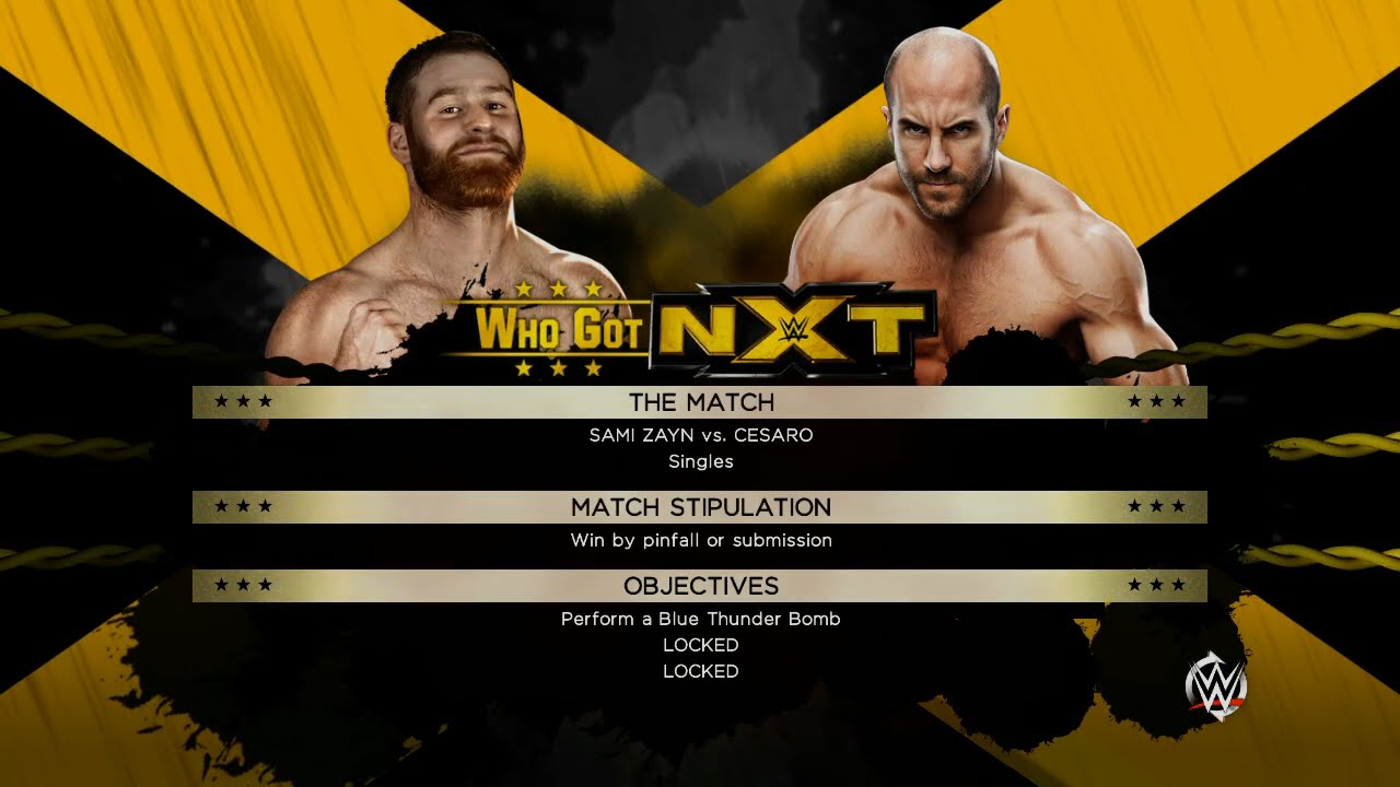 WWE 2K15 - Who Got NXT - Sami Zayn - Zayn vs Cesaro