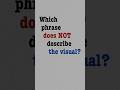 Which Phrase DOESN’T Fit? Visual Brain Teaser 🧠 #Shorts #EnglishQuiz #VocabularyTest