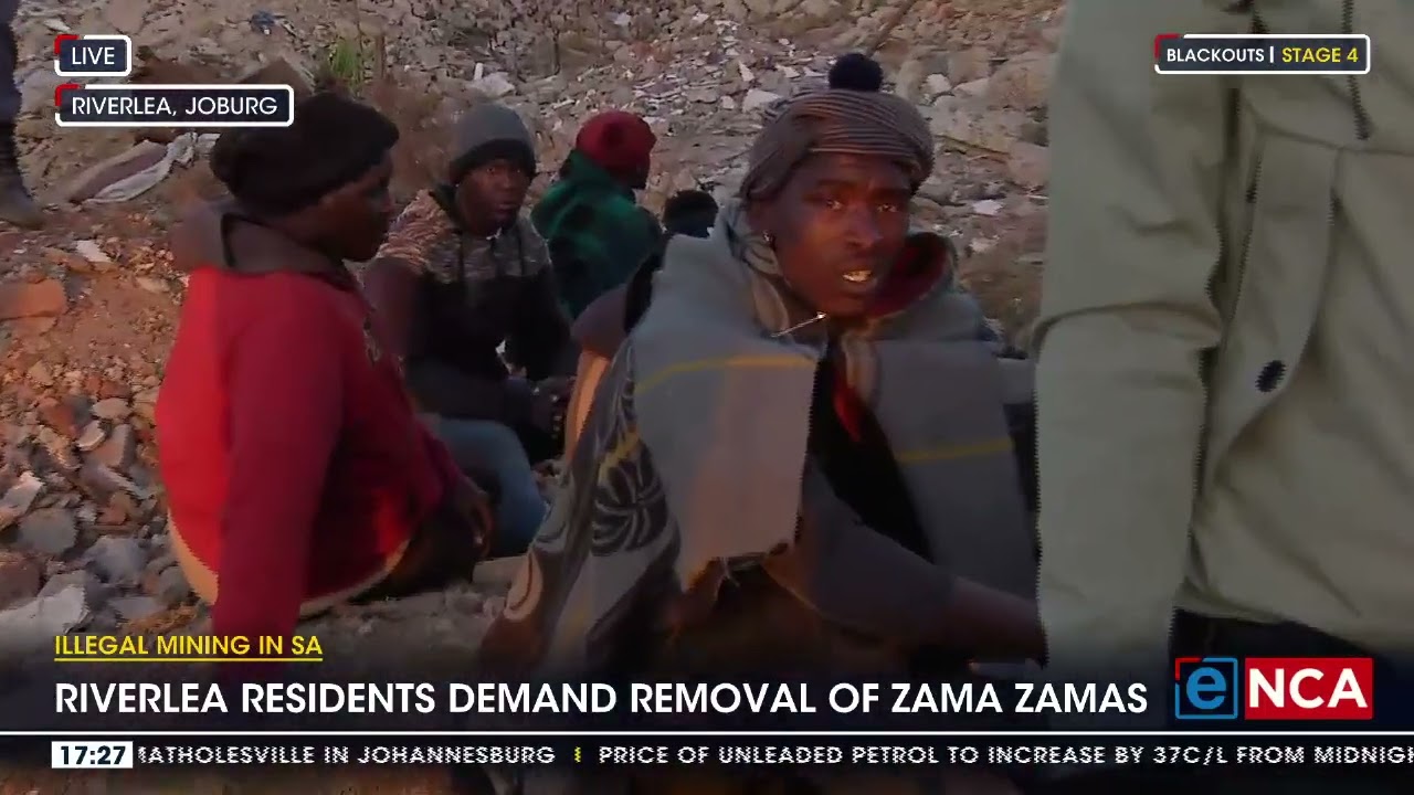 Riverlea residents demand removal of zama zamas