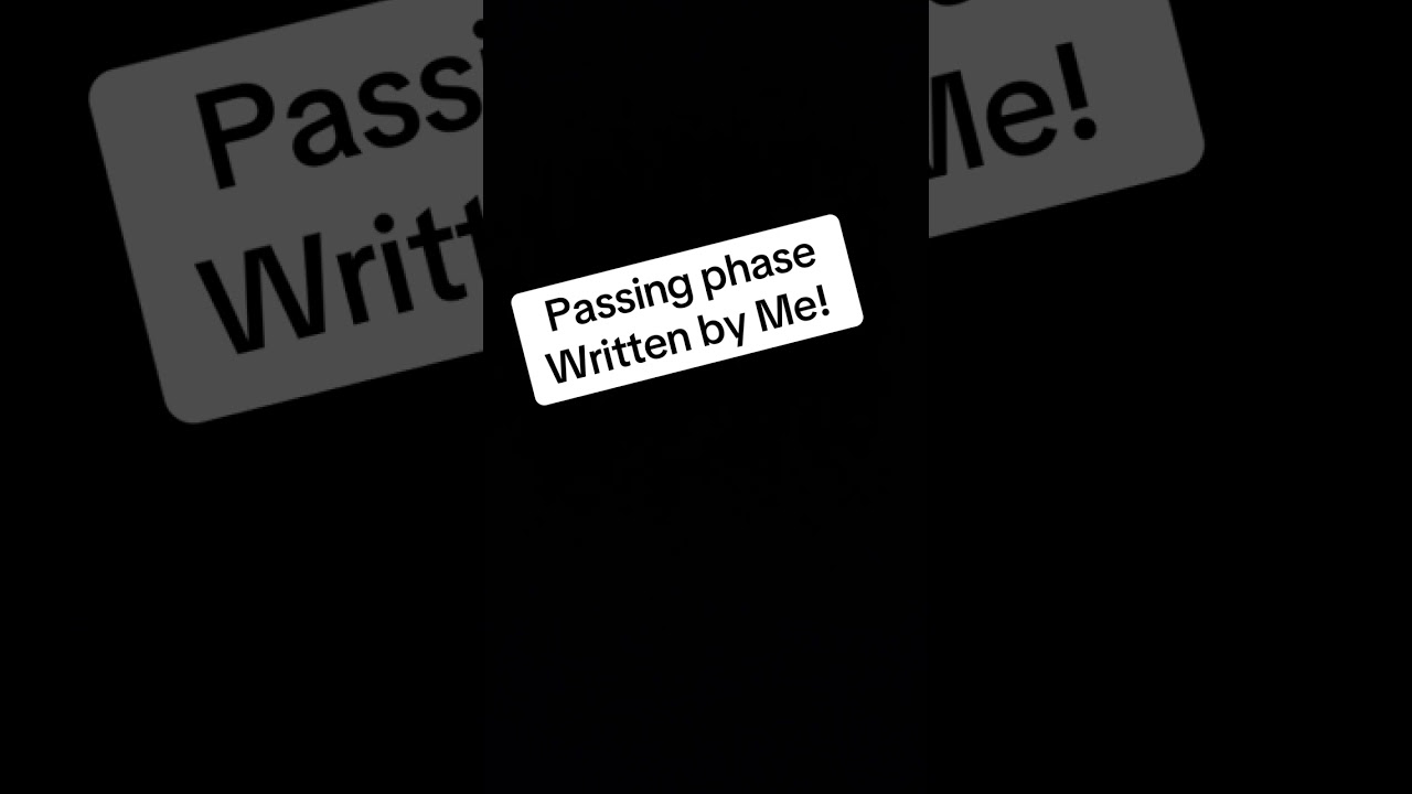 Passing phase original song by Amanda Ray