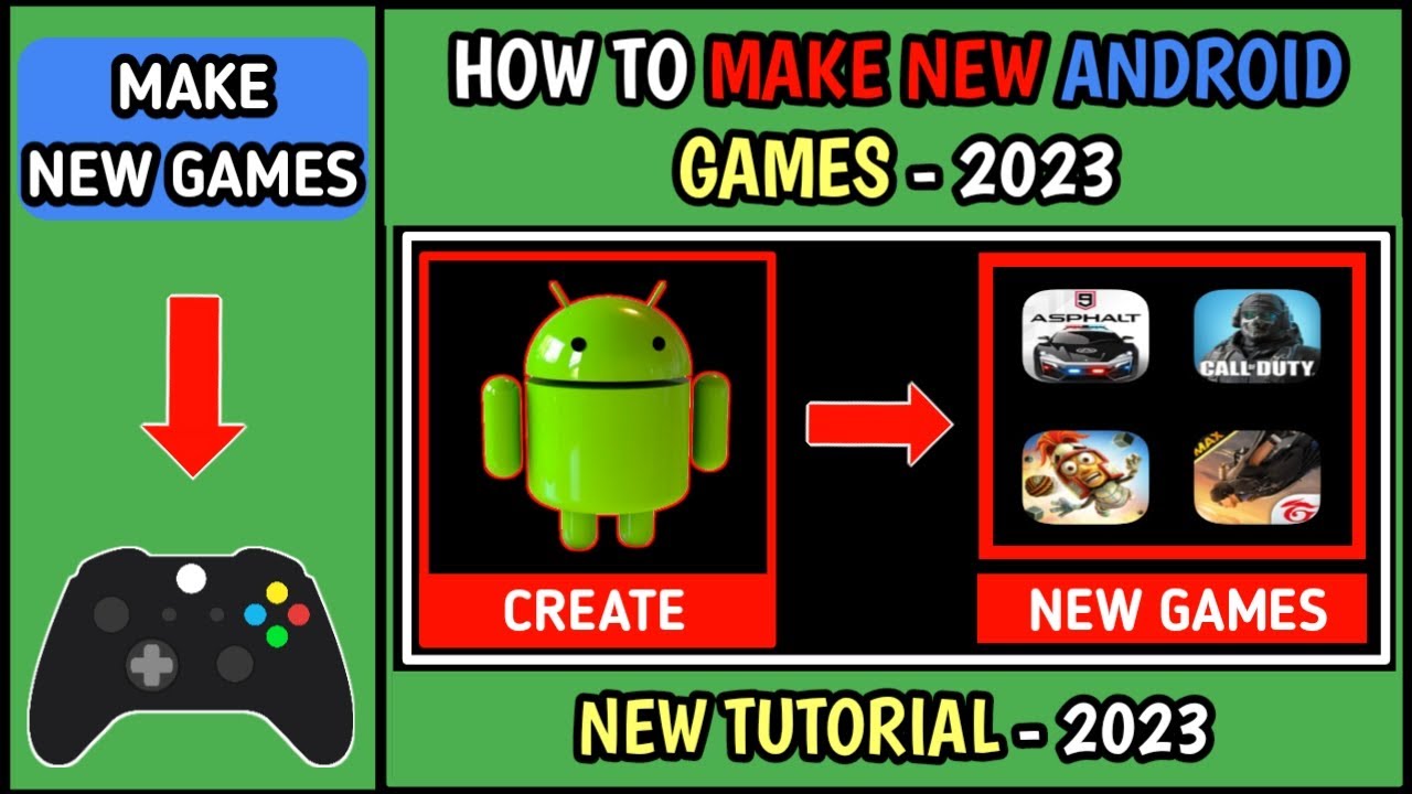 How to make a new android game || make a game - 2023 - YouTube