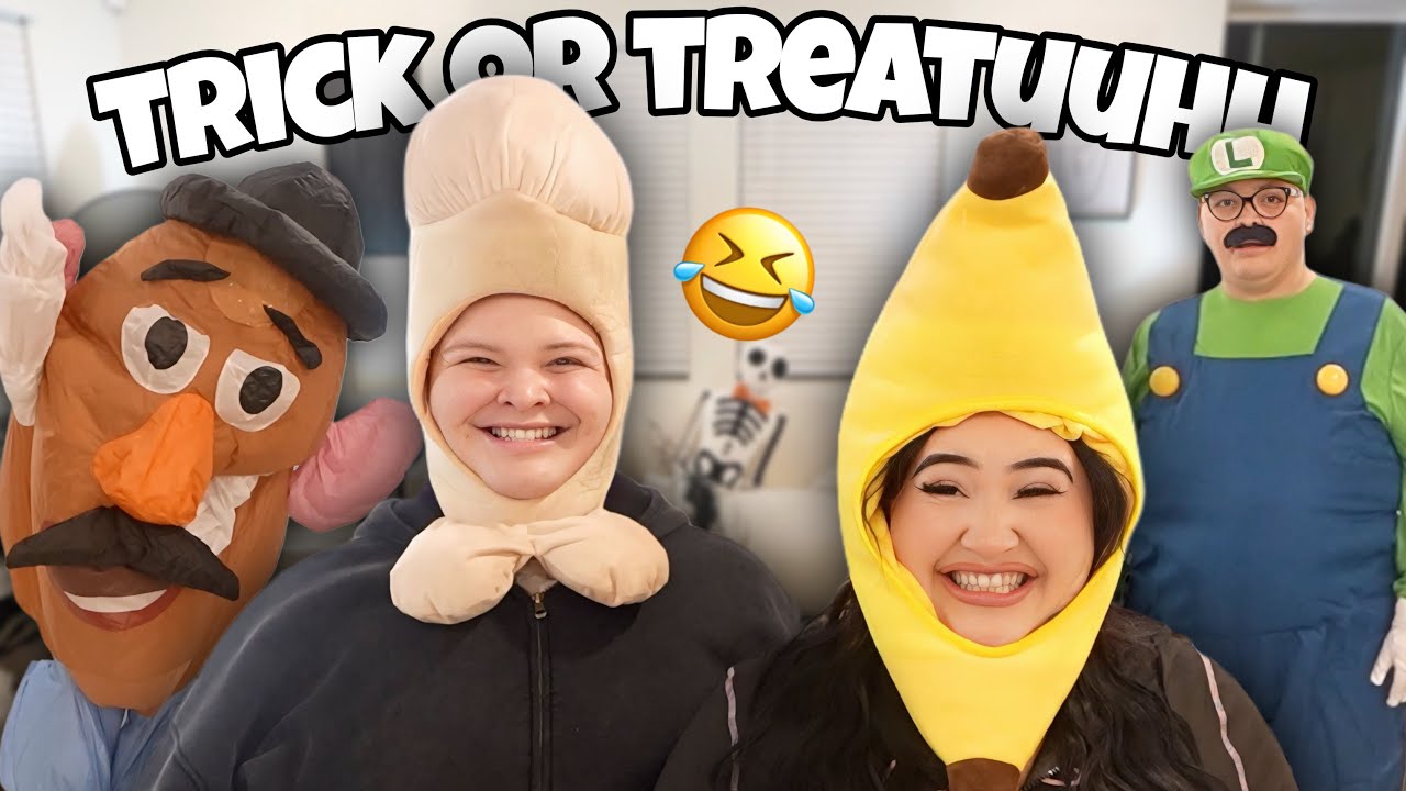ПРИМЕРЯЮ ЗАБАВНЫЕ КОСТЮМЫ НА ХЭЛЛОУИН🤣😭