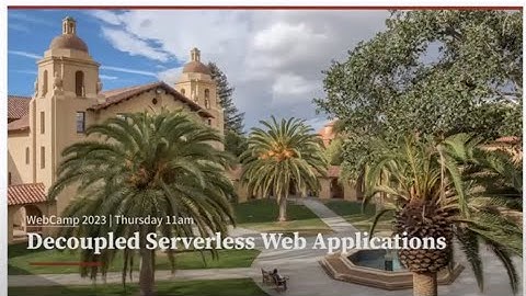 Decoupled Serverless Web Application Architecture